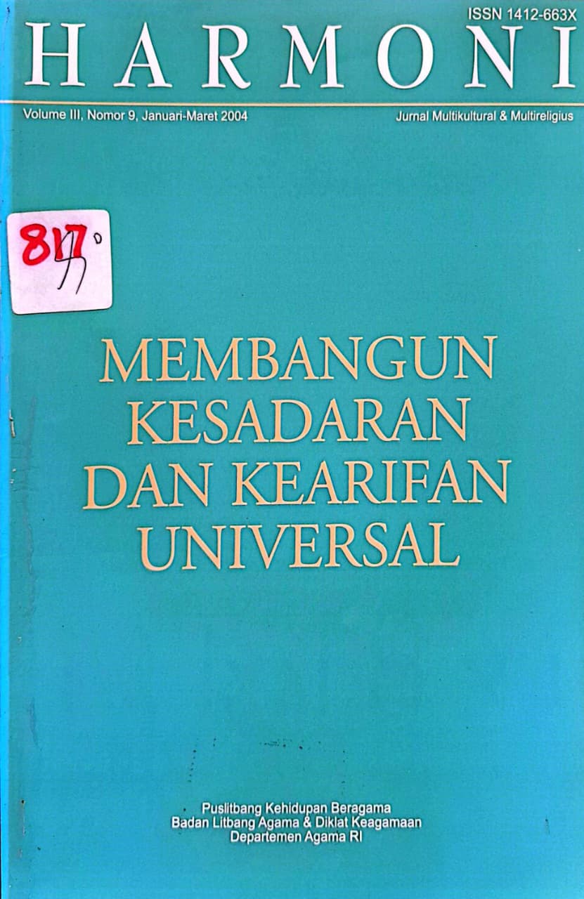 Jurnal Harmoni Volume III, Nomor 9, Januari - Maret 2004
