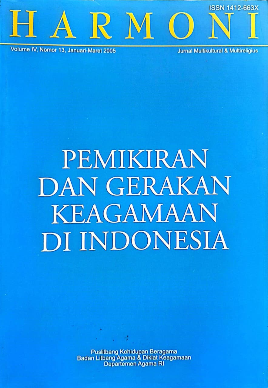 Jurnal Harmoni Volume IV, Nomor 13, Januari-Maret 2005