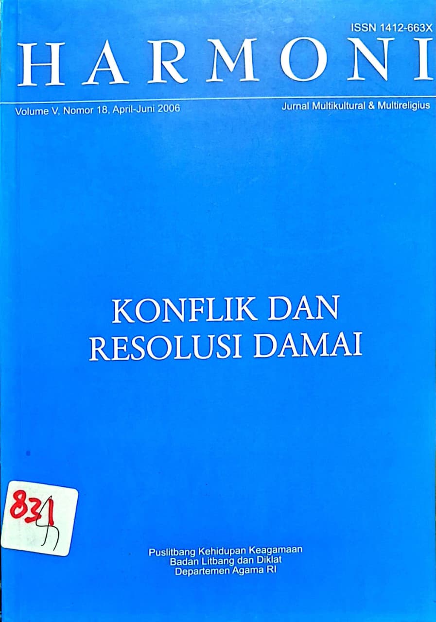 Jurnal Harmoni Volume V, Nomor 18, April-Juni 2006
