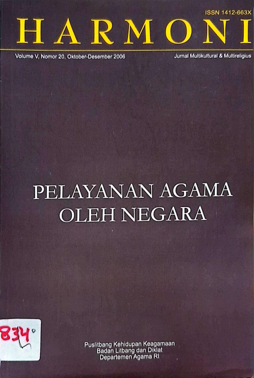 Jurnal Harmoni Volume V, Nomor 20, Oktober-Desember 2006