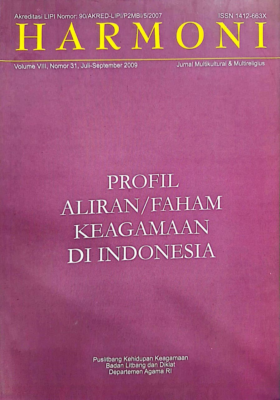 Jurnal Harmoni Volume VIII, Nomor 31, Juli - September 2009
