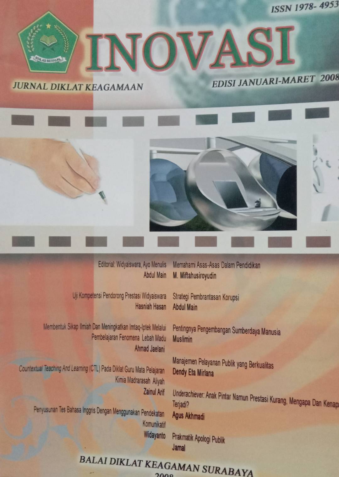 Jurnal Inovasi Edisi 5, Januari-Maret 2008