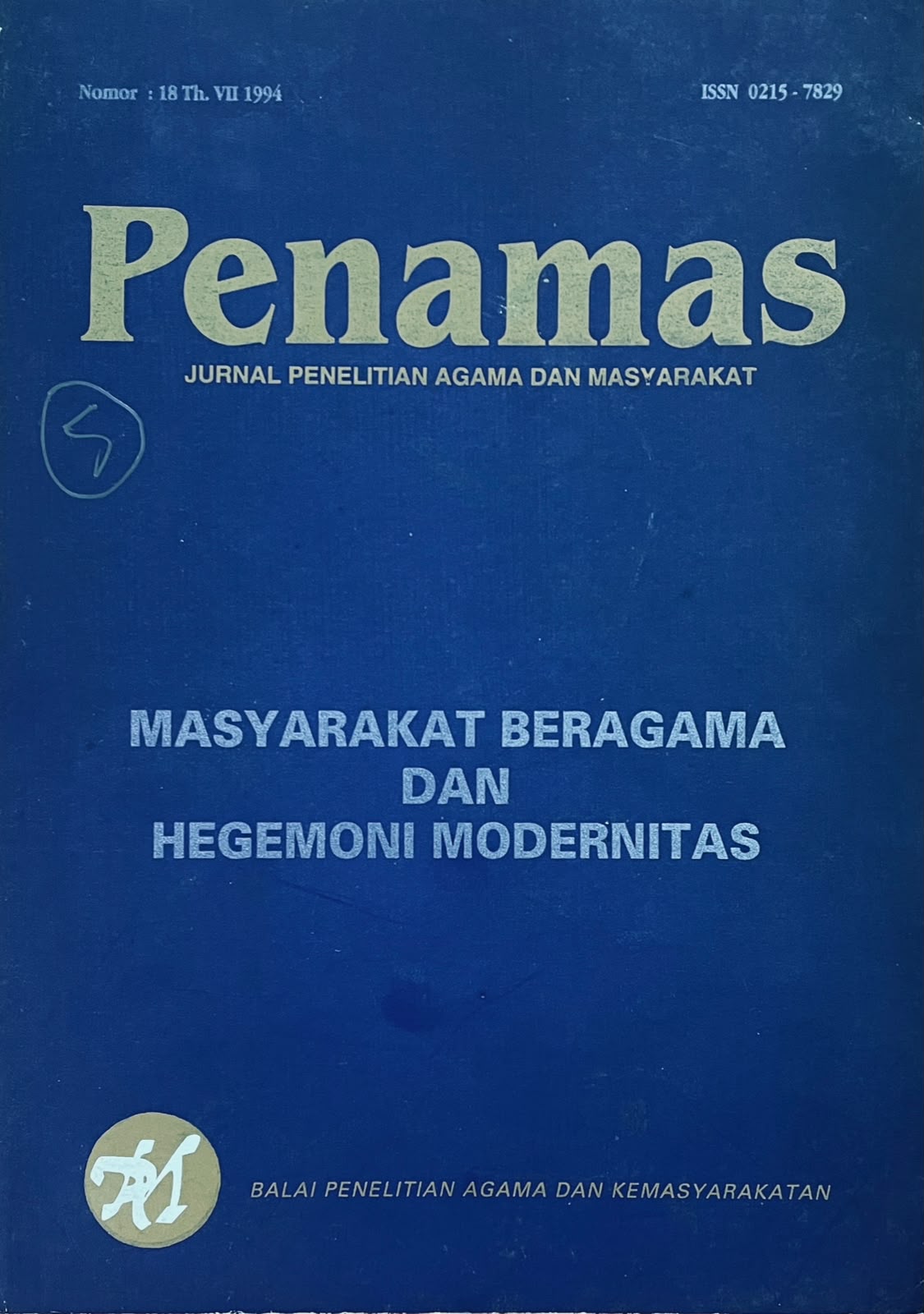 Jurnal Penamas Nomor : 18 Th. VII 1994