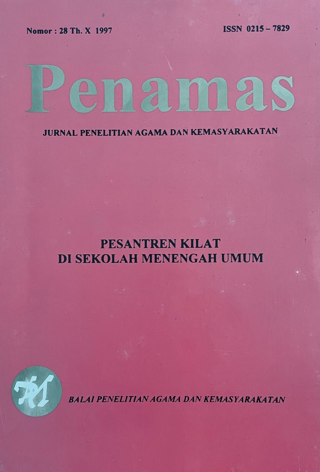 Jurnal Penamas Nomor : 28 Th. X 1997