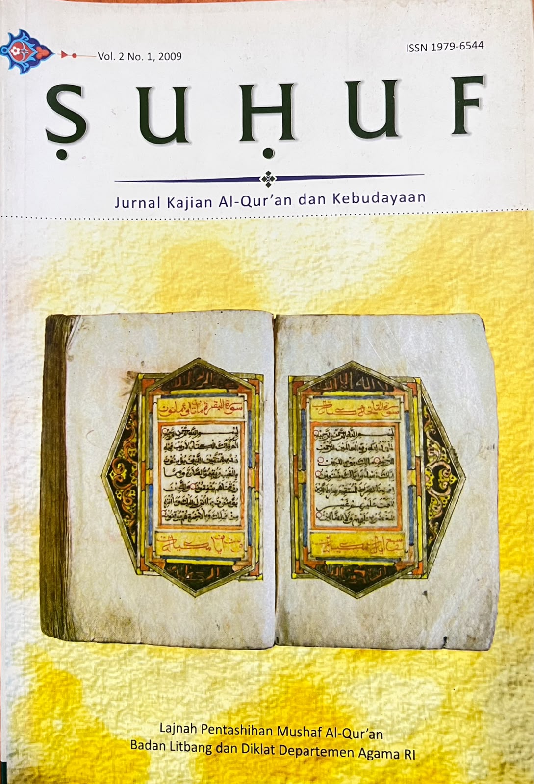 Jurnal Suhuf Vol. 2 No. 1, 2009