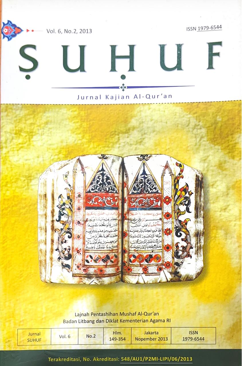 Jurnal Suhuf Vol. 6, No. 2, 2013