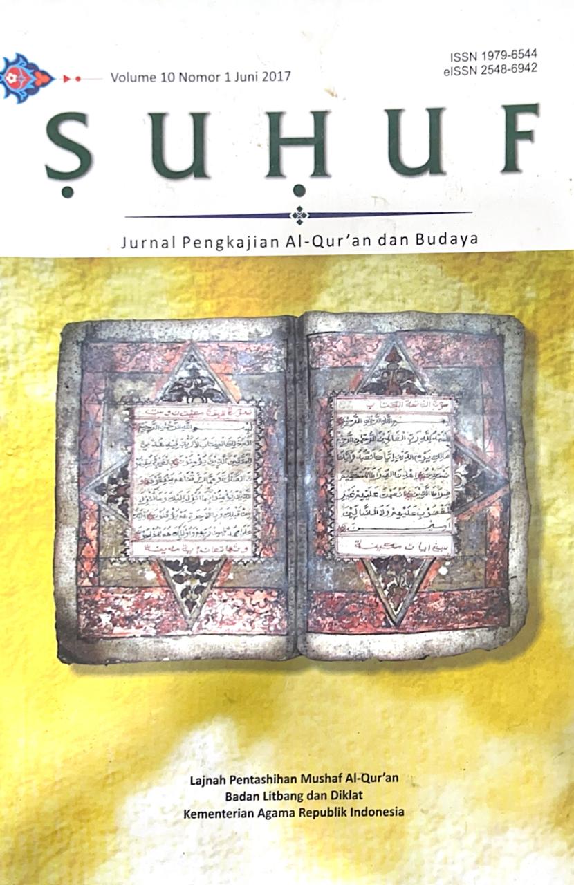 Jurnal Suhuf Volume 10 Nomor 1 Juni 2017
