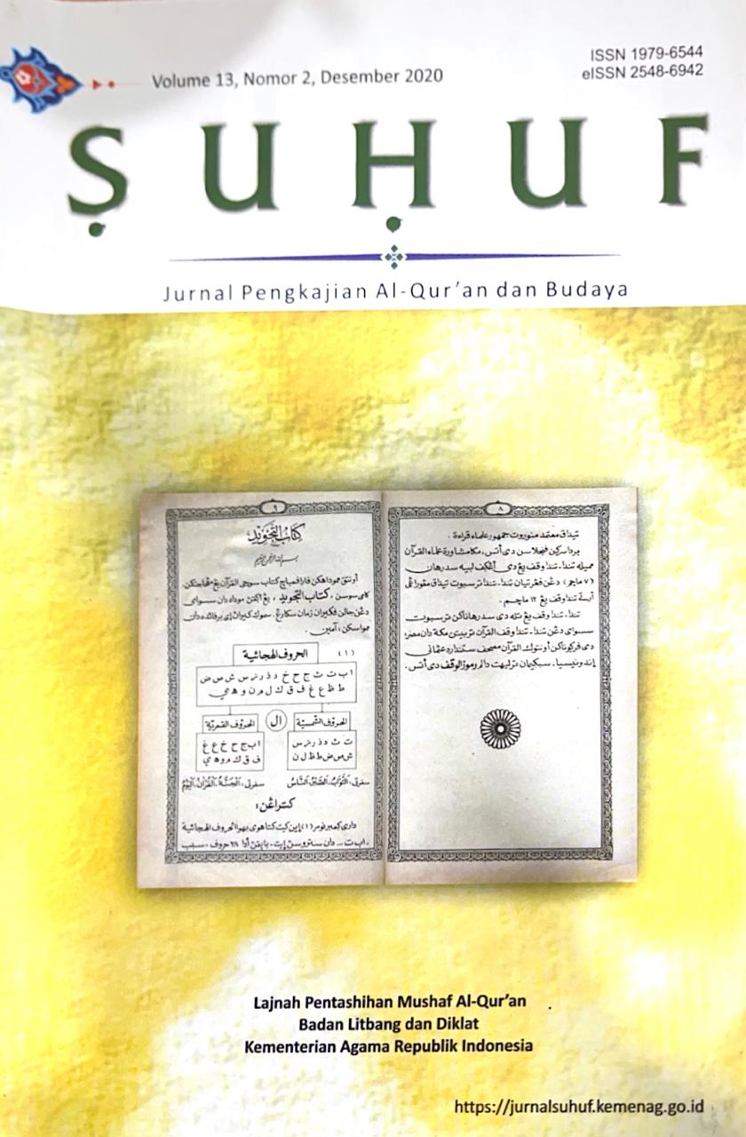 Jurnal Suhuf Volume 13, Nomor 2, Desember 2020