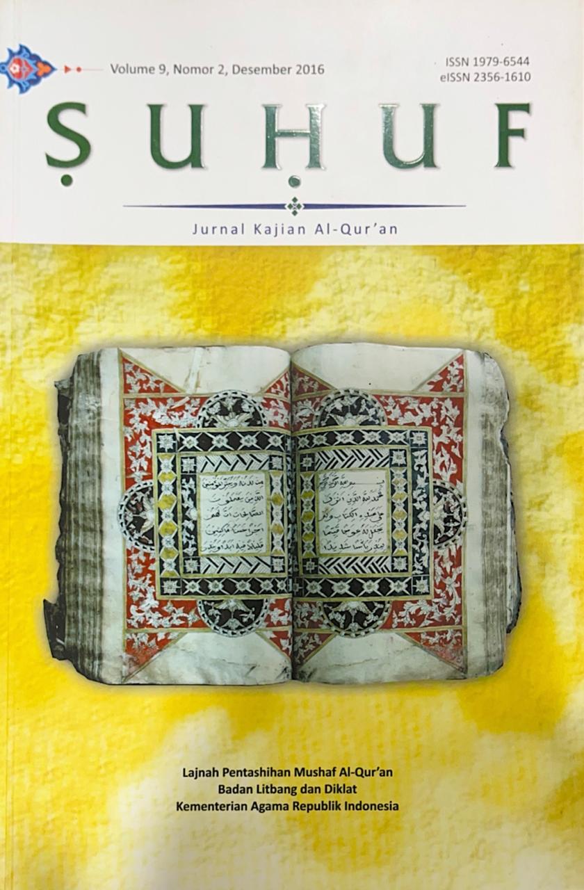 Jurnal Suhuf Volume 9, Nomor 2, Desember 2016