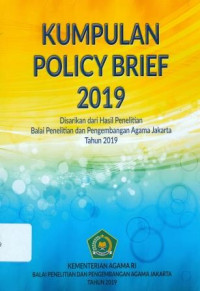 Image of Kumpulan Policy Brief 2019