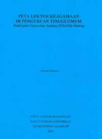 Image of Peta Lektur Keagamaan Keperguruan Tinggi Umum Studi Pada Universitas Andalas (Unnad) Padang