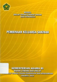 Image of Diklat Teknis Tingkat Dasar Bagi Penghulu : Pembinaan Keluarga Sakinah