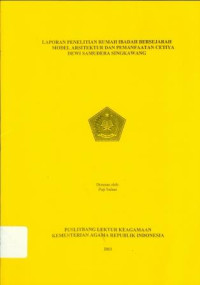 Image of Laporan Penelitian Rumah Ibadah Bersejarah Model Arsitektur Dan Pemanfaatan Cetiya Dewi Samudra Singkawang