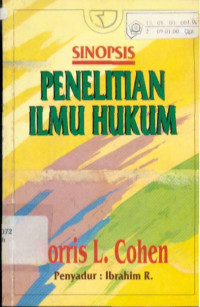 Image of Sinopsis Penelitian Ilmu Hukum