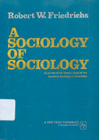 Image of A Sociology of Sociology