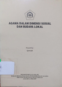 Image of Agama dalam Dimensi Sosial dan Budaya Lokal