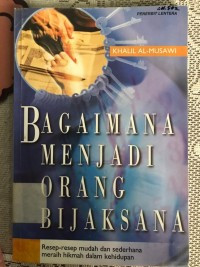 Image of Bagaimana menjadi orang bijaksana