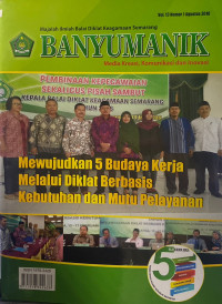 Image of Banyumanik Volume 13 Nomor 1, Agustus 2016