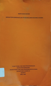 Image of Himpunan Bahan Indikator Keberhasilan Pembangunan Bidang Agama