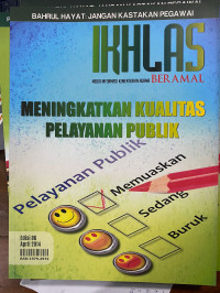 Image of Ikhlas Beramal Edisi 86, April 2014