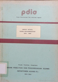 Image of Indeks Artikel Suara Muhammadiyah 1976-1980