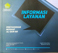 Image of Informasi Layanan Pentashihan Mushaf Al-Qur'an