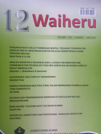 Image of Jurnal 12 Waiheru Volume 01 Nomor 01, Januari-Juni 2015
