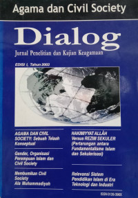 Image of Jurnal Dialog Edisi I, Tahun 2003