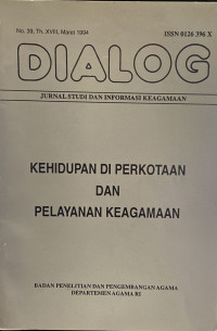 Image of Jurnal Dialog No. 39 Th. XVIII, Maret 1994