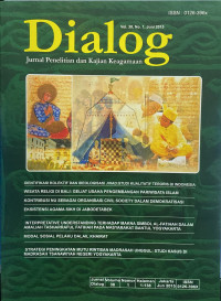 Image of Jurnal Dialog Vol. 38 No. 1, Juni 2015