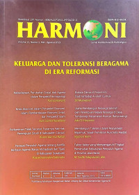 Image of Jurnal Harmoni Volume 12, Nomor 2, Mei Agustus 2013