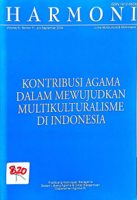 Image of Jurnal Harmoni Volume III, Nomor 11, Juli-September 2004
