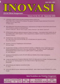 Image of Jurnal Inovasi Volume 10, No. 03, Juli-September 2016