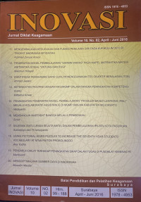 Image of Jurnal Inovasi Volume 10 Nomor 02, April-Juni 2016