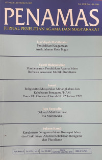 Image of Jurnal Penamas Vol. XXIII No. 3 Th. 2010