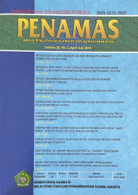 Image of Jurnal Penamas Volume 28, No. 1, April-Juni 2015