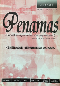 Image of Jurnal Penamas Volume XIX Nomor 3 - Th.2006