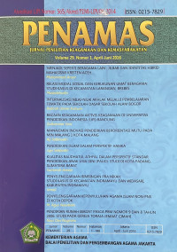 Image of Jurnal Penamas Voume 29, Nomor 1, April-Juni 2016