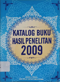 Image of Katalog Buku Hasil Penelitian 2009