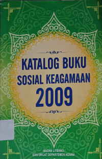 Image of Katalog Buku Sosial Keagamaan 2009