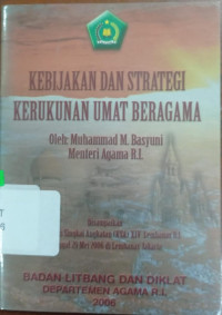 Image of Kebijakan dan Strategi Kerukunan Umat Beragama