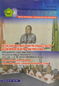 Image of Koordniat Volume VIII Edisi 6, November-Desember 2015