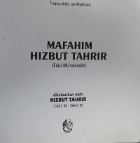 Image of Mafahim Hizbut Tahrir Edisi Mu'tamadah