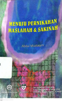 Image of Menuju Pernikahan Maslahah dan Sakinah