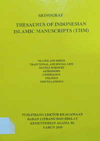 Image of Monograf Thesaurus of Indonesian Islamic Manuscripts (T2IM)