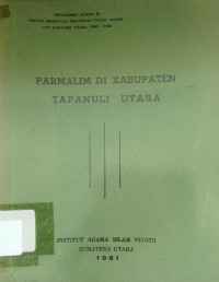 Image of Parmalim di Kabupaten Tapanuli Utara
