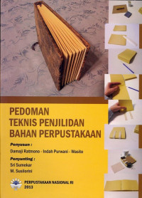 Image of Pedoman Teknis Penjilidan Bahan Perpustakaan