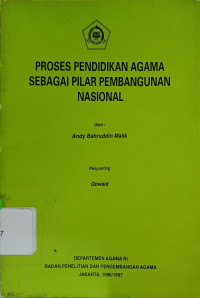 Image of Proses Pendidikan Agama sebagai Pilar Pembangunan Nasional