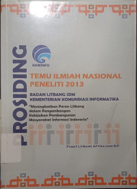 Image of Prosiding Temu Ilmiah Nasional Badan Litbang SDM