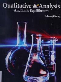 Image of Qualitative Analysis and Ionic Equilibrium